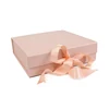 Wholesale Custom Foldable Packaging Magnetic Ribbon Gift Memory Box With Ribbon