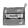 BSCI SEDEX Avon Mark stripe printed clear PVC cosmetic bag pouch