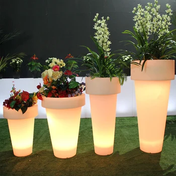 Luxury Party Decorations Led Outdoor Flower Pot Led Indoor Potted Plants Grow Light Buy Tall Decorative Indoor Flower Pots Christmas Decor Flower