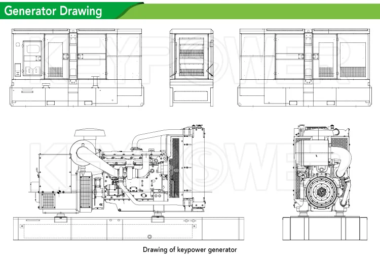 1000 Kva Open Type Diesel Generator Set With Kta38g5 Diesel Engine
