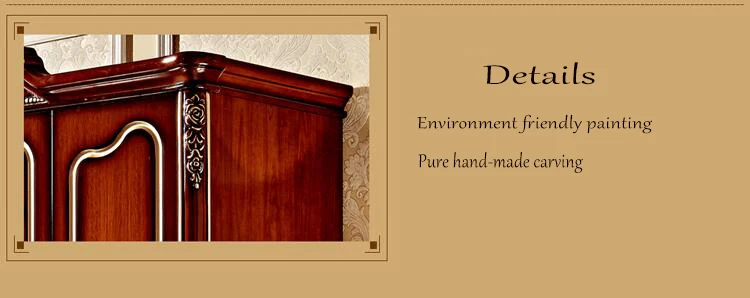 four door wardrobe antique European whole wardrobe French bedroom furniture wardrobe pfy5002