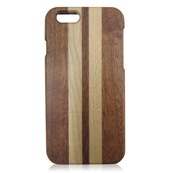 

Mobile phone cover Sapele fight card down maple wood case for iPhone6, Sapele and maple wood