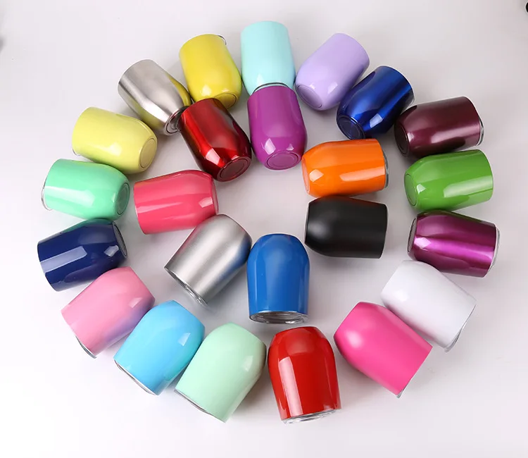 

304 Stainless Steel Tumbler Milk Cup 12OZ Vacuum Cold Insulation Wine Reusable Glass Cup