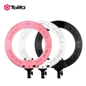 Tolifo 18 inch LED Ring Light Black White or Pink