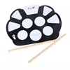 USB Midi Drum Kit Pc Desktop Roll up Electronic Portable Drum Pad with Drumsticks