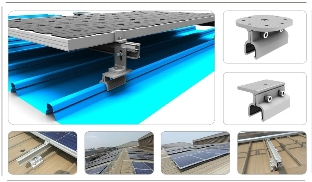 Aluminium Pv Mounting Solar Panel Clamps For Sheet Metal Lysaght Klip ...