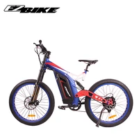 

high power full suspension adult 48v 500w 750w 1500w fat tire electric mountain bicycle bike with rear hub motor