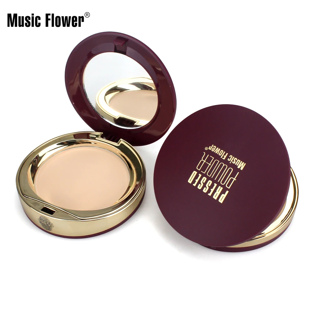

Music Flower Oil Control Face Cream Contour Palette Makeup Set Mineral Pressed face powder, 5 colors face powder