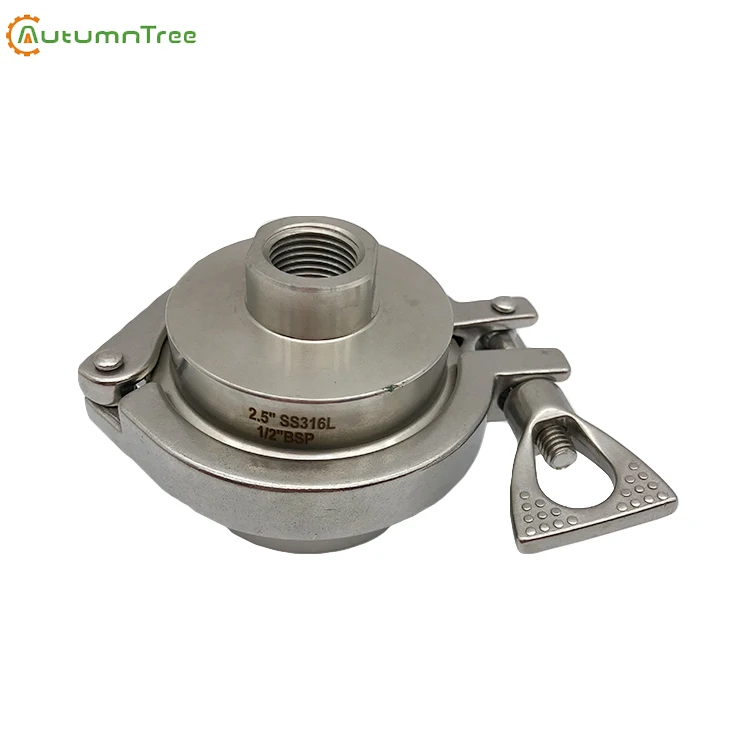 Sanitary threaded connection diaphragm seal