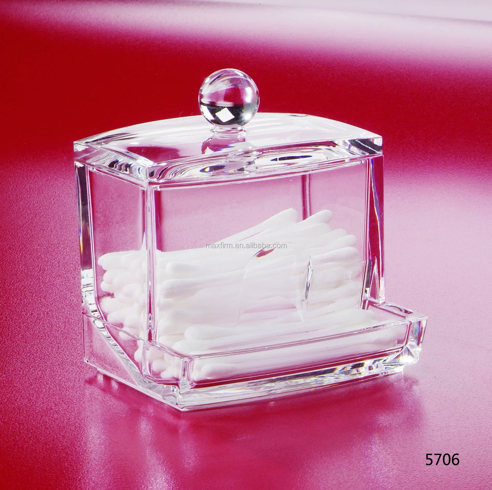 Acrylic Cotton Pad Holder / Cotton Organizer Buy Acrylic Cotton