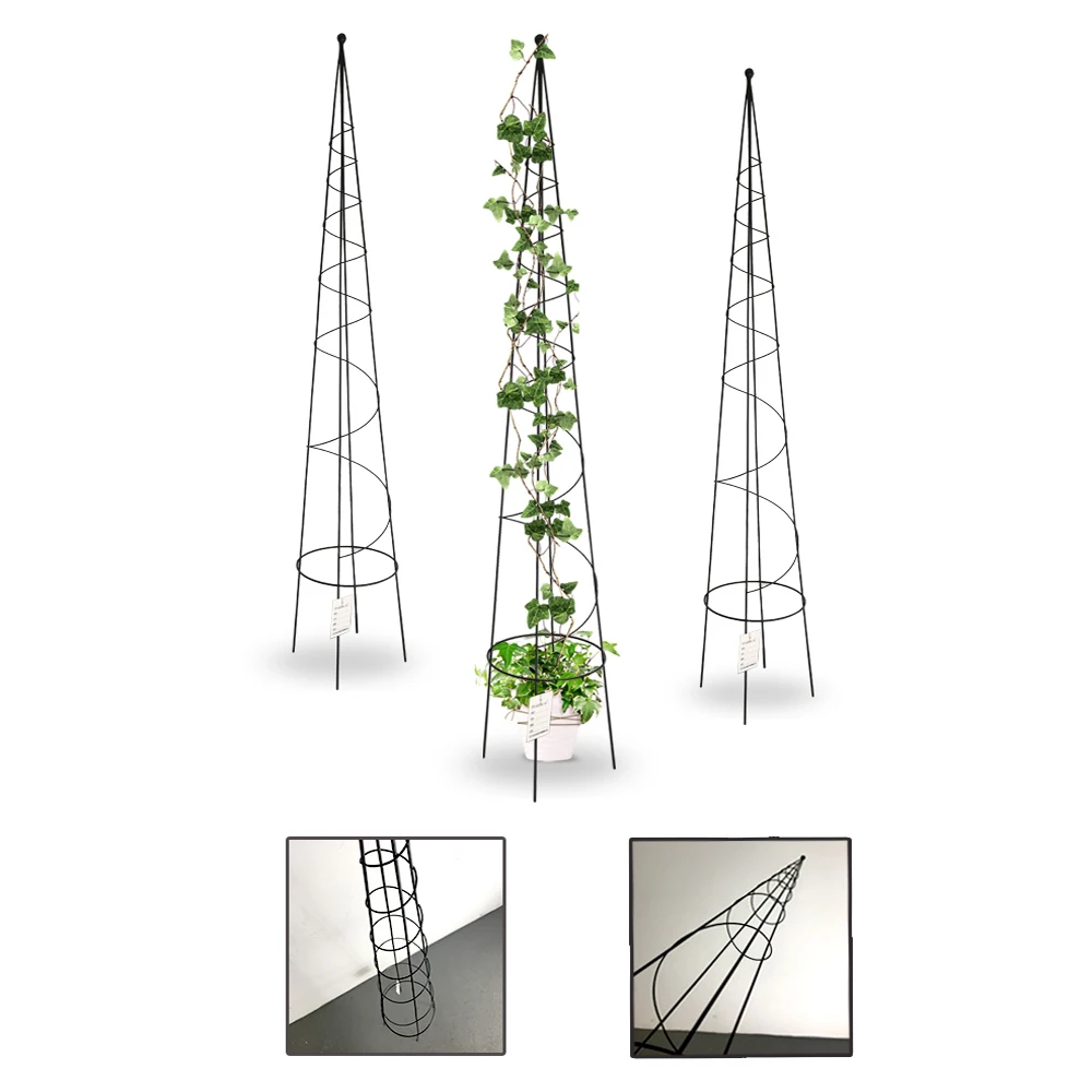 Wholesale Metal Outdoor Garden Plant And Flower Stand Cone Shape