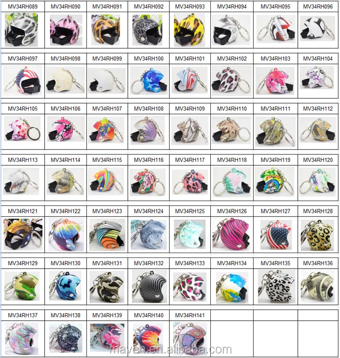 34RH Helmet keychain list2