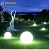 garden decoration night lighted plastic housing light see through rgb color solar charging sphere led ball