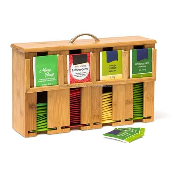 Bamboo Tea Bag Dispenser Box Wooden Product On Alibaba