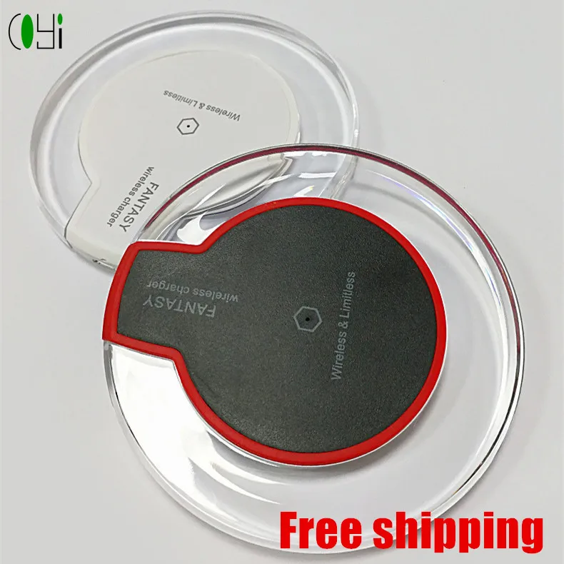 

Free Shipping Factory Round Crystal Fantasy Wireless Charging Pad Qi Wireless Charger for Samsung Galaxy S8/S6/S7/S7EDGE/Note5, Black;white