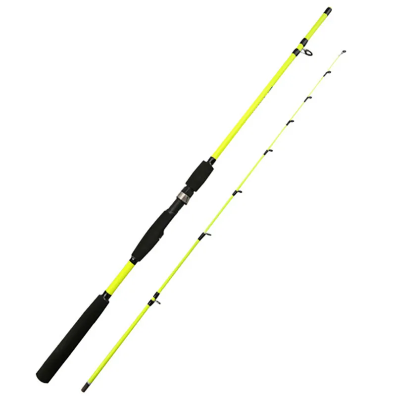 

Spinning Casting Fishing Rods Ultra Light Glass Fiber Portable Travel Fishing Poles For Freshwater Saltwater, Orange/yellow