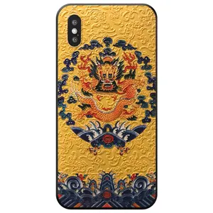 Custom 3D Chinese Style Tpu Cell Phone Case For Iphone X 6S 7 8Plus All Inclusive Case