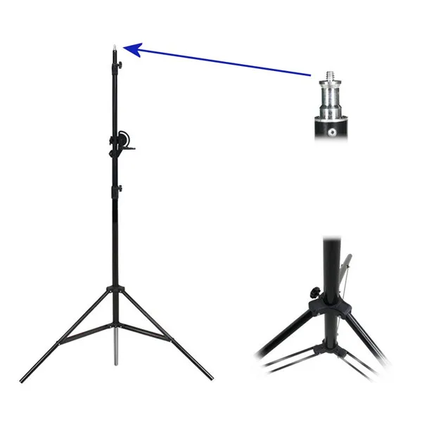 Heavy Duty Light Stand With Cross Bar Studio Boom Arm Top Light Stand