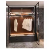 China factory italy style aluminum closet doors with pivot hinge