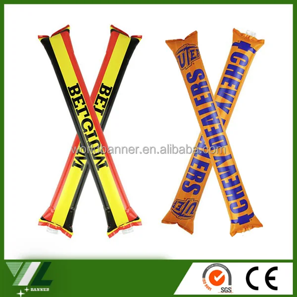 
custom hand held inflatable supporter cheer balloon stick 