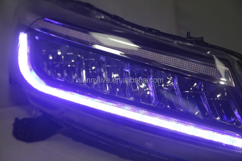 white and blue LED drl  head lamp For HONDA for Accord 2008-2012