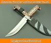 Color wood handle Elephant AH318C Fixed Blade Knives 440C Steel Camping Knife Nylon sheath 4965