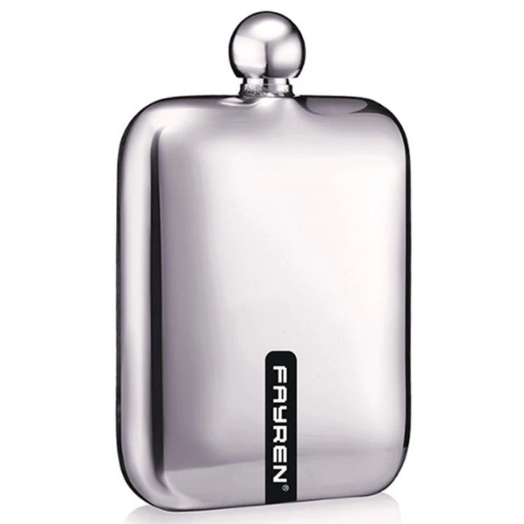 

FAYREN factory wholesale high quality 18/8 stainless steel hip flask customized mini leak proof 6 oz, Customer request