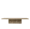French style Russian OAK plinth square coffee table