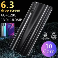 

Wholesale Smartphone M9 6GB+128GB 6000mAh 6.3 inch Full Screen Face Recognition Double Sim Cards Phone Mobiles