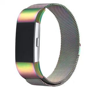 Milanese Stainless Steel Mesh Watch Band Fitbit Charge 2