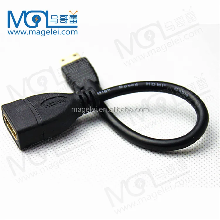 High Quality 15CM Mini HDMI Male To HDMI Female Extension Adapter cable - ANKUX.COM