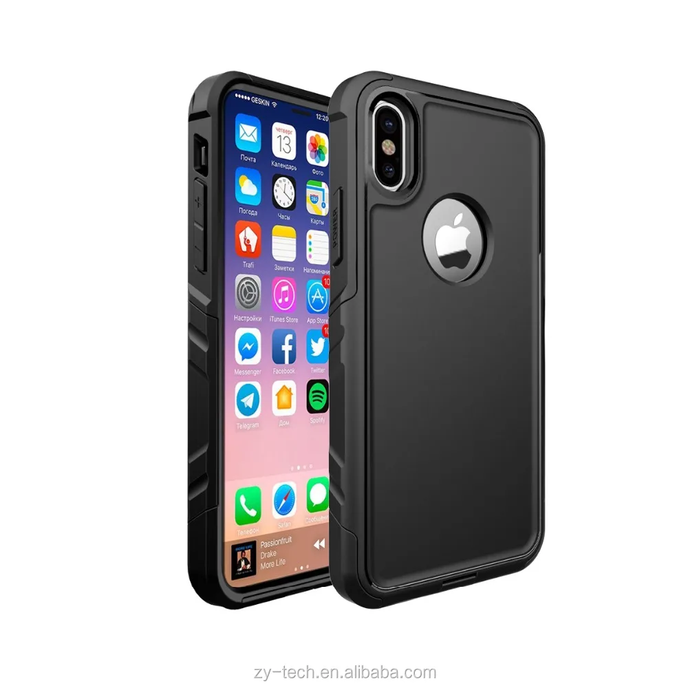 

New heavy duty 2 layer PC TPU protective case for iPhone X/XS back cover, For iPhone XS case shockproof, N/a