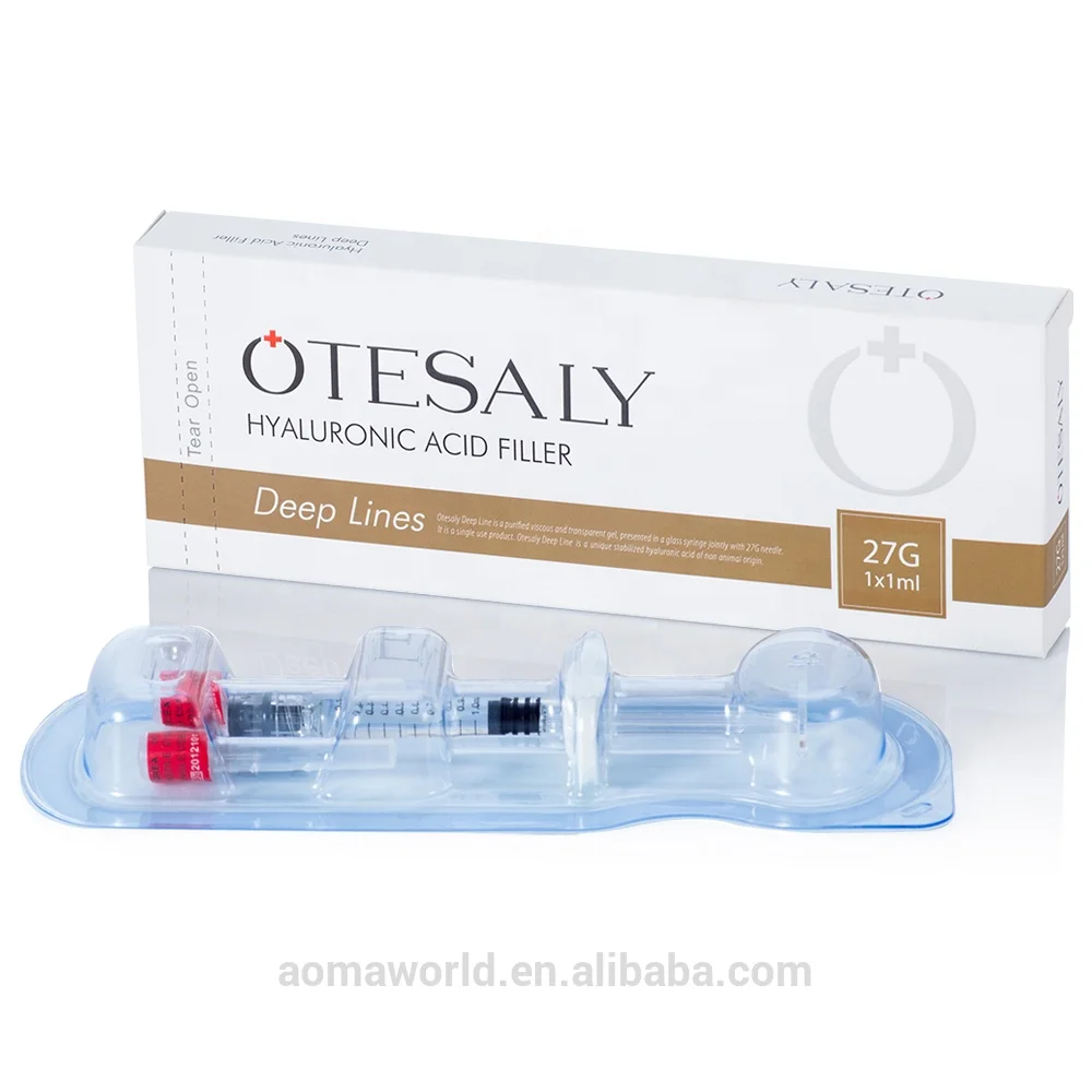 

Otesaly 2 BD Needles HA Filler Gel Injection Cross Linked 1ML Deep Lines Hyaluronic Acid