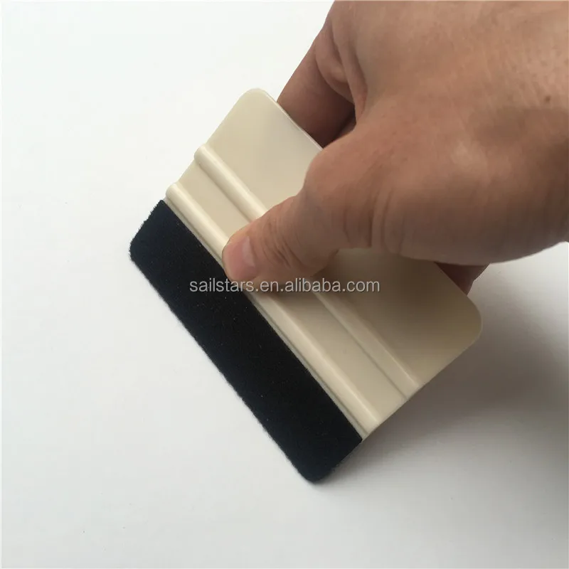 

Custom Logo Flexible White Scraper Vinyl Felt Squeegee Car Application Tools