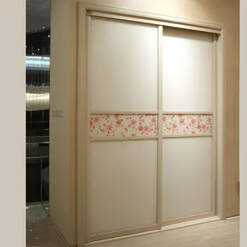 White 2 Doors Sliding Door Built In Wardrobe Buy Built In