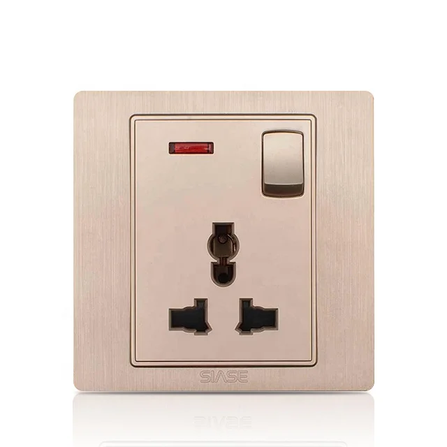 Hotel Supplies Beautiful 220V 13 amp Universal Multiple Socket Outlet