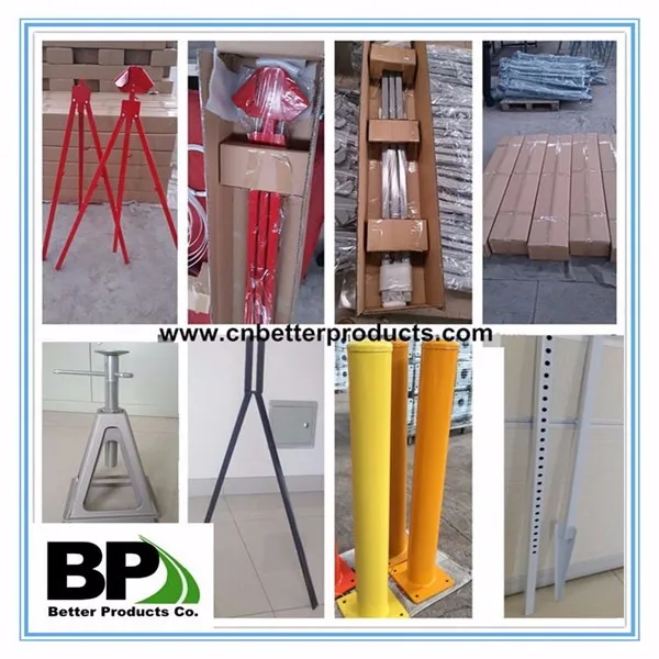 Steel Material U-Channel Posts in Tapered Ends with OEM Service