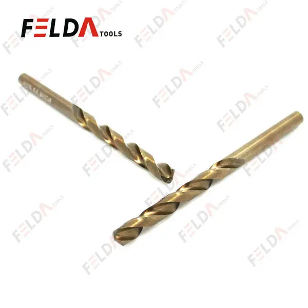 Broca dorada de acero r/ápido HSS con contenido de cobalto para perforar acero inoxidable y acero//metales duros