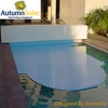 Above ground hard plastic swimming pool slatted cover built in 12V motor