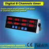 Fast food restaurant timers touch screen 8 channels digital commercial kitchen timer
