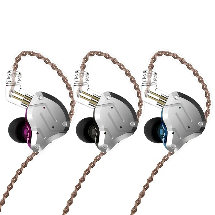 

2019 KZ ZS10 PRO 4BA+1DD KZ Hybrid Earphone headset HIFI Earbuds In Ear Monitor Headphones Earbuds for KZ AS10 ZS10 ZSN PRO, Black/purple/blue