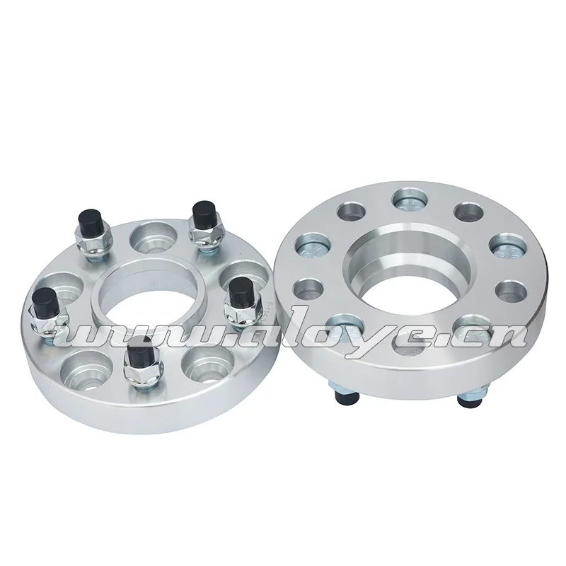 5x4.25 to 5x4.25 2pc 1" Wheel Spacers 12x1.5 Studs Hubcentric with Lip 