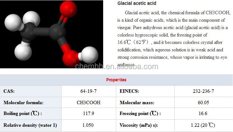 Cas No 64 19 7 Chemical Formula Ch3cooh 3 Years Shelf Life 99 Min Food Grade Glacial Acetic Acid Vinegar Price Buy Acetic Acid Vinegar 3 Years Shelf Life Glacial Acetic Acid Acetic Acid Chemical