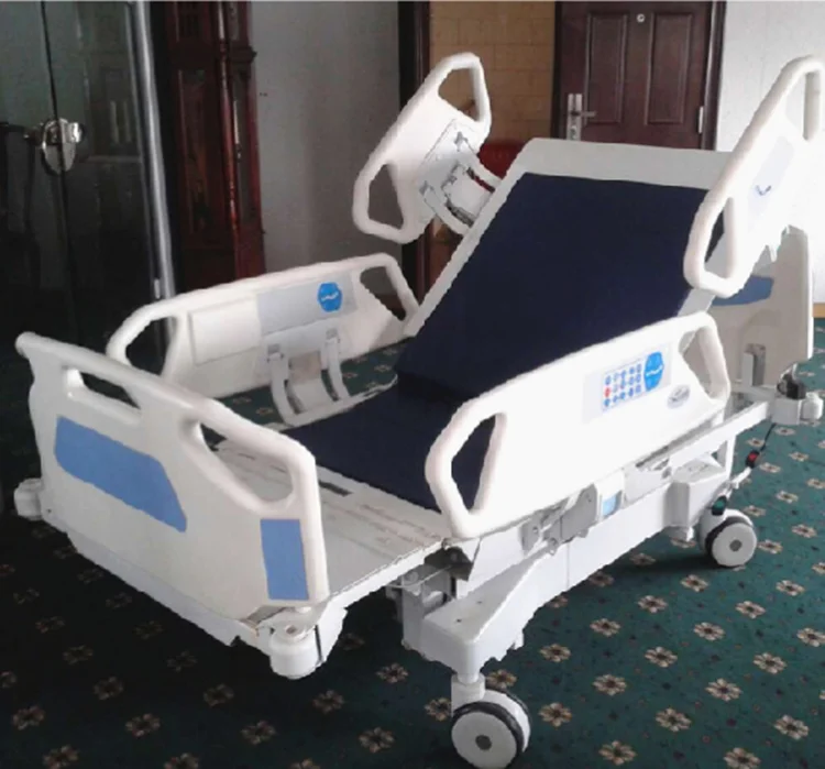 Hospital bed equipment furniture for sale electric 8 functions ICU hospital bed