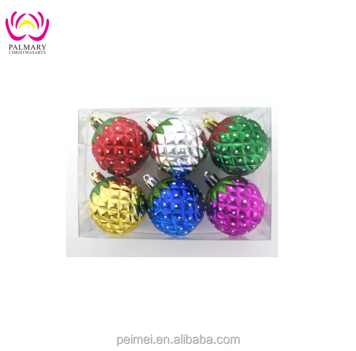 Plastic Christmas Tree Decoration Bauble Novelty Pineapple 8adc6