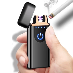 Image of High Quality new style usb charged rechargeable USB lighter, electronic lighter, dual arc lighter