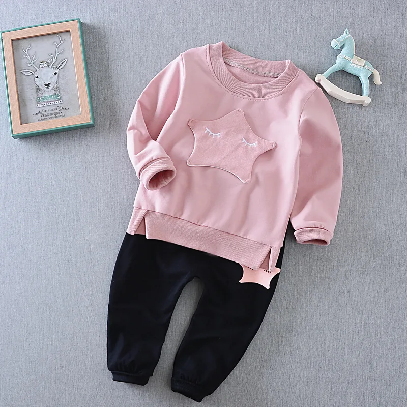 

Wholesale Korean Kids Clothes Children Hoodies Sets Suits For Kids, As picture