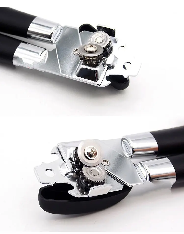 online2019  New Design 304 Stainless Steel Can Opener Manual Can   Opener Smooth Edge Can Openers  Beer Bottle Opener Canning