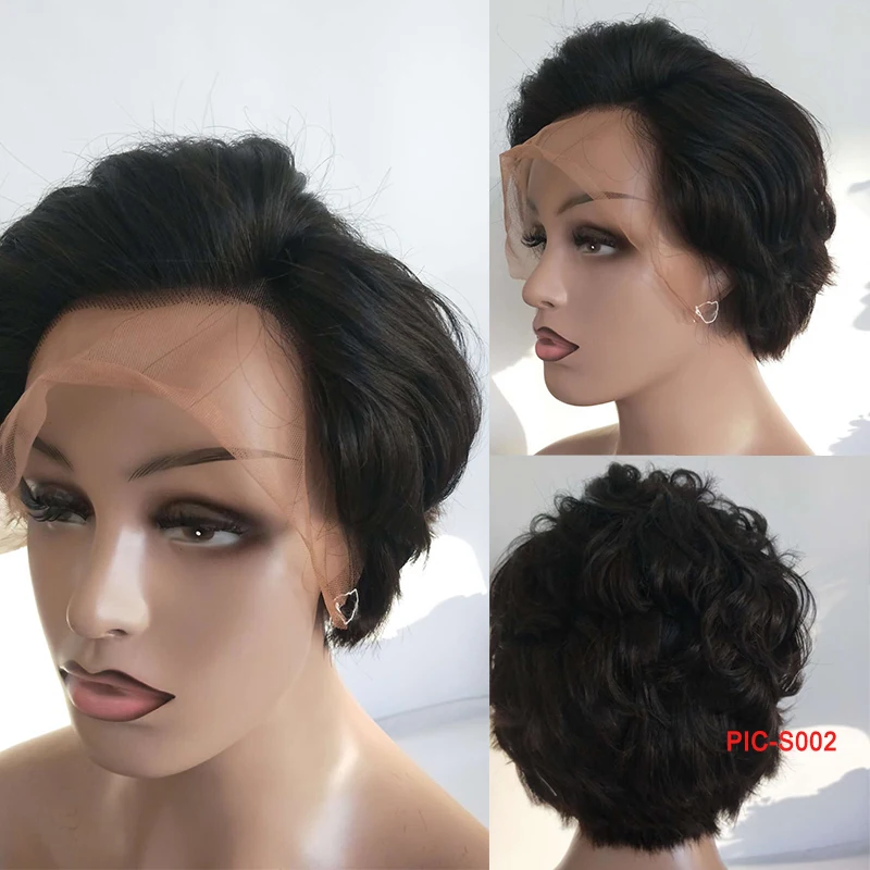 lace front pixie cut wig