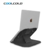 2018 New gadget folding flexible 10 viewing angles portable plastic vertical adjustable notebook laptop stand